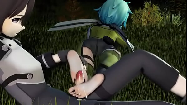 Kirito cum on feet 