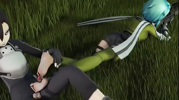 Kirito cum on feet 