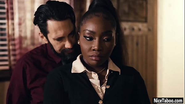 Curved black MILF Osa Lovely fucked by_perverted guy after_cock sucking