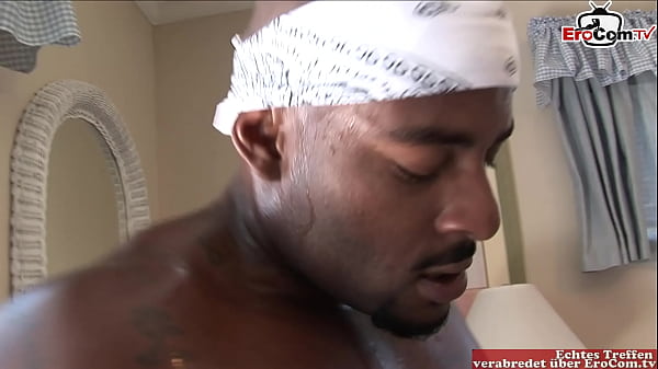 Big ass small_tits ebony slut fucks the BBC_in her stockings