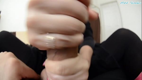 Handjob Massage and Sexy Foot Fetish Footjob Cumshot 