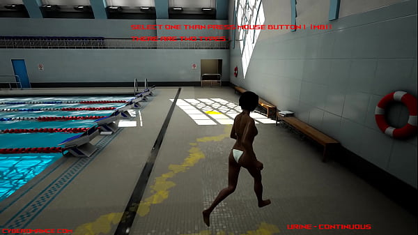 Cyberomance testing fluids near at the swimming pool