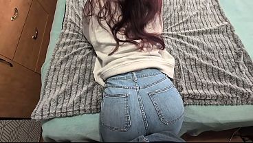 Cumshot On Jeans After Ass Grinding Pov thumbnail
