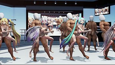 【MMD】Vocaloid Persecution Complex Cellphone Girl (lol) Sex dance 