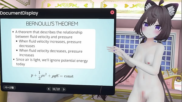Naked vtuber lecture a pendulum whose amplitude increases with wind ~ why did the tacoma narrows bridge collapse ~ 