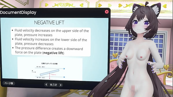 Naked vtuber lecture a pendulum whose amplitude increases with wind ~ why did the tacoma narrows bridge collapse ~