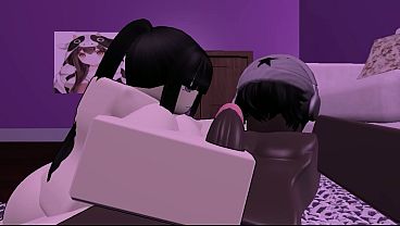 Asian femdomination in roblox gone wrong in the hood because it is in the hood