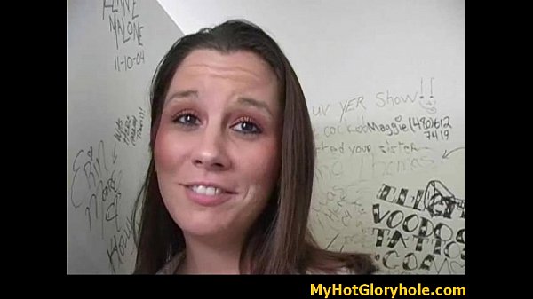 Black girl sucking their_first white cockin Gloryhole 29