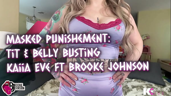 Masked tit & belly busting kaiia eve 