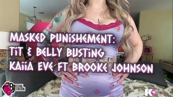 Masked tit & belly busting kaiia eve 