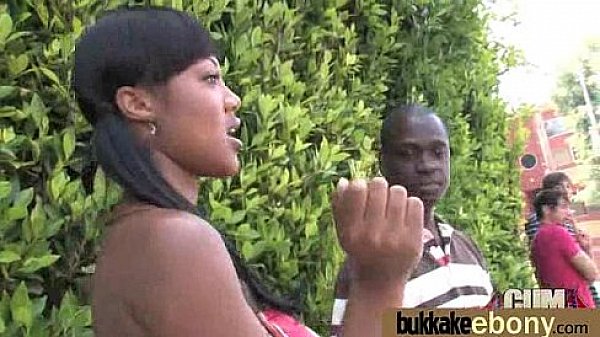 Huge cocks cover their black face in cum 10 