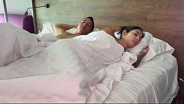 Stepdad confuses her stepdaughter with his wife and fills her with cum by accident! 