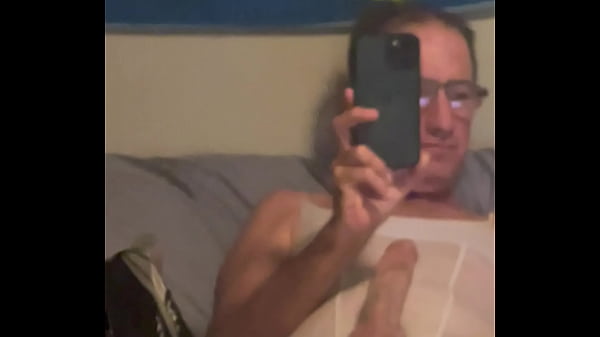 Jaybeans69 White pantyhose cock