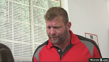 Shemale Cheerleader Paradise Cant Concentrate Because She Really Needs A Cock.her Coach Gives Her His And The Tgirl Sucks And Is Anal Fucked thumbnail