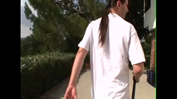 Play MP4 - Young blonde gal Gwen Diamond was banged by horny fellow at the chaise longue at the poolside