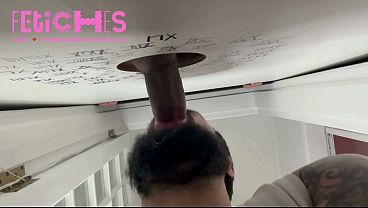 Latino Gay Amateur Encounter in the Bathroom