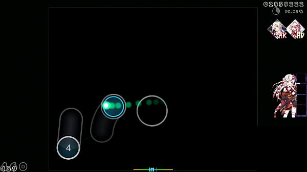 Sofrendo de um orgasmo enquanto jogas osu e aperta em c&iacute;rculos 