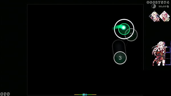 Sofrendo de um orgasmo enquanto jogas osu e aperta em c&iacute;rculos