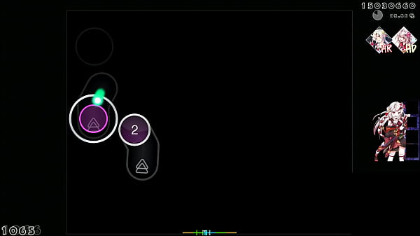 Sofrendo de um orgasmo enquanto jogas osu e aperta em c&iacute;rculos
