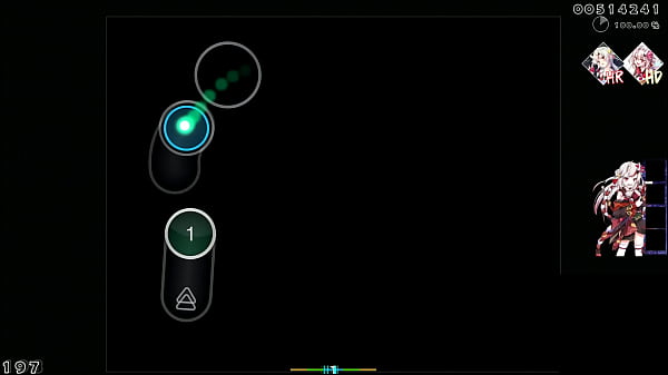 Sofrendo de um orgasmo enquanto jogas osu e aperta em c&iacute;rculos 