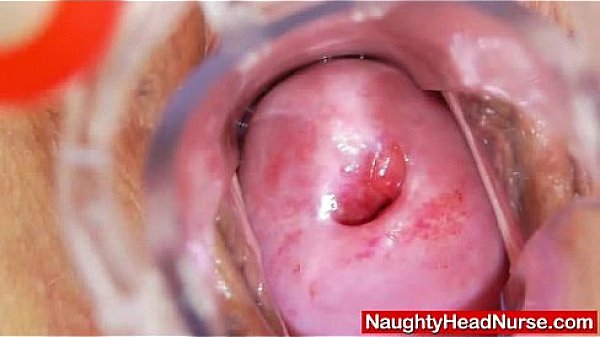 Cougar masturbation with a medical instrument in uniforms