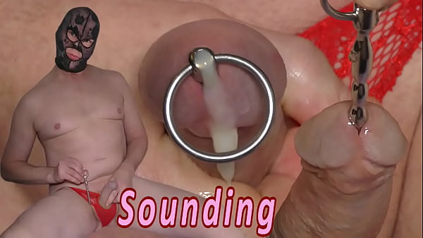 Play MP4 - Sounding with cumshot&period; Urethral inserting toy kinky bdsm from Holland