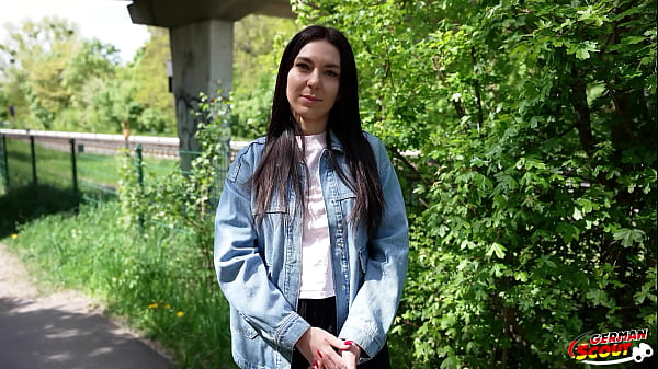 GERMAN SCOUT FitSlim Teen Viks_Angel Pick Up for Hard Casting Fuck in Germany