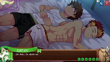Scene 1 - Taiga jerked off behind a tree while Keitaro watched (Russian dub) 