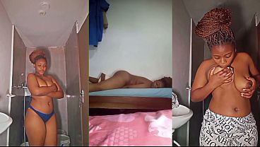 Perky bouncing tits & plump swerving dangling all natural ebony hood africancamgirls pillow humping & thrusting compilation 