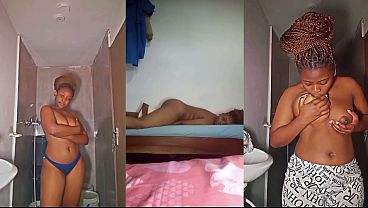 Perky bouncing tits & plump swerving dangling all natural ebony hood africancamgirls pillow humping & thrusting compilation 