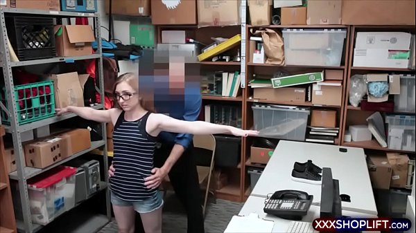 Geek shoplifter_chick gets punished with a huge_cock
