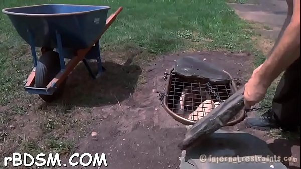 Captivating brunette darling and bra is playing with her poon tang