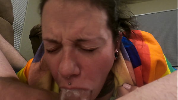 Messy Wet Cum In Throat thumbnail