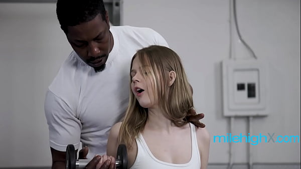 4'10 girl with 6'4 black trainer