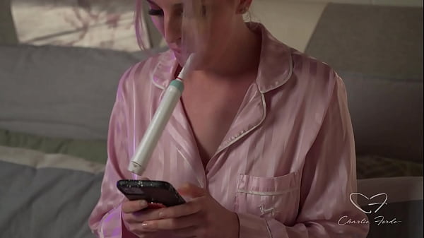 Masturbation & sexting alert charlie fordes drills her pussy 