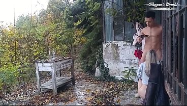 Behind The Scenes Of Gina Gerson Outdoor Fucking Session In A Rainy Day thumbnail