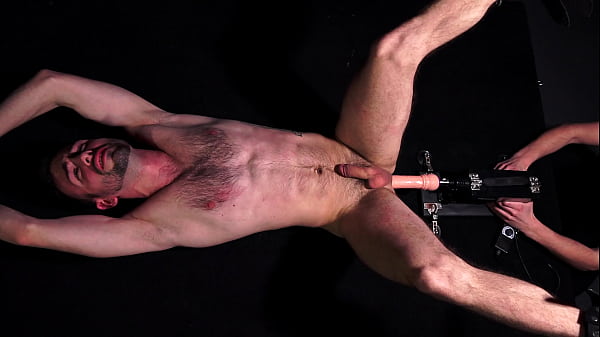 Play MP4 - Young College Jock Whipped & Fucked Hard By Machine in Bondage Dungeon - Gay BDSM - DreamBoyBondage&period;com