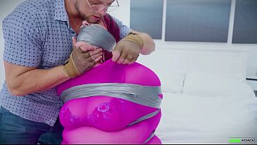 BBW Taped and Encased in Pantyhose Bondage EP