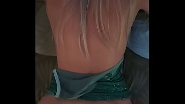 I give a blowjob to a stranger and get fucked doggy style with a condom 