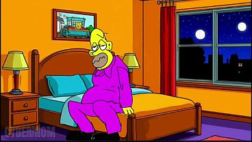 Simpson parody porn cartoon slut wife does not miss the opportunity to fucked in secret from her husband with other guys wife cheat 