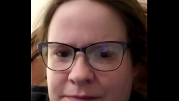 Slut wearing glasses watches me cum