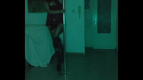 Amateur opens the bar dances and strips naked while people watch her