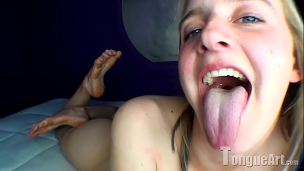 Tongue Art Model Shows Her Sexy Tongue thumbnail
