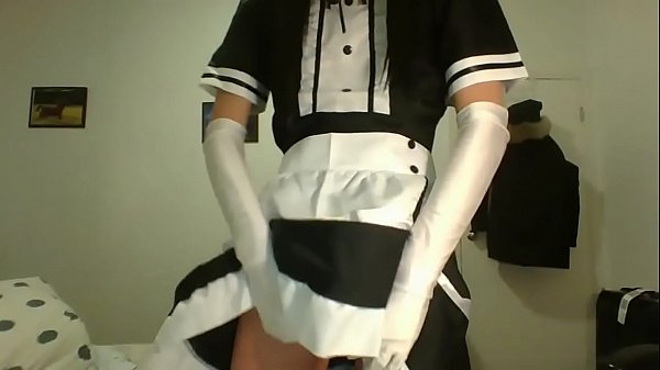 Play MP4 - Sissy Trap Maid Swallows his cum