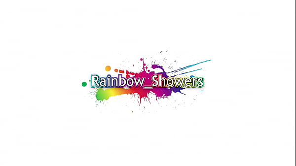 Red puke from deep throat practice split screen