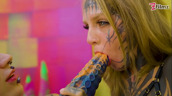 Heavy Tattooed Lesbian Toy Ride ANAL, ATM, and Fantasy Dildo Fun 