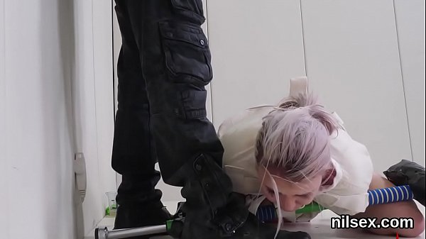 Slutty teenie is taken in anal asylum for awkward treatment