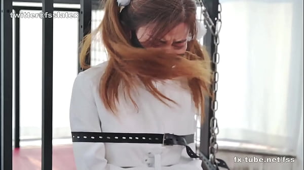 Play MP4 - asian latex catsuit woman straitjacket bondage
