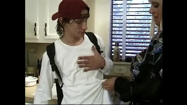 Play MP4 - Blonde milf Kat Kleevage sucks off the boy before she strips then fucks