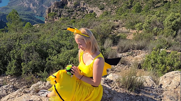 Beautiful Girl In Cute Dress Gets Fucked By Tgirl And Swallows In Public thumbnail